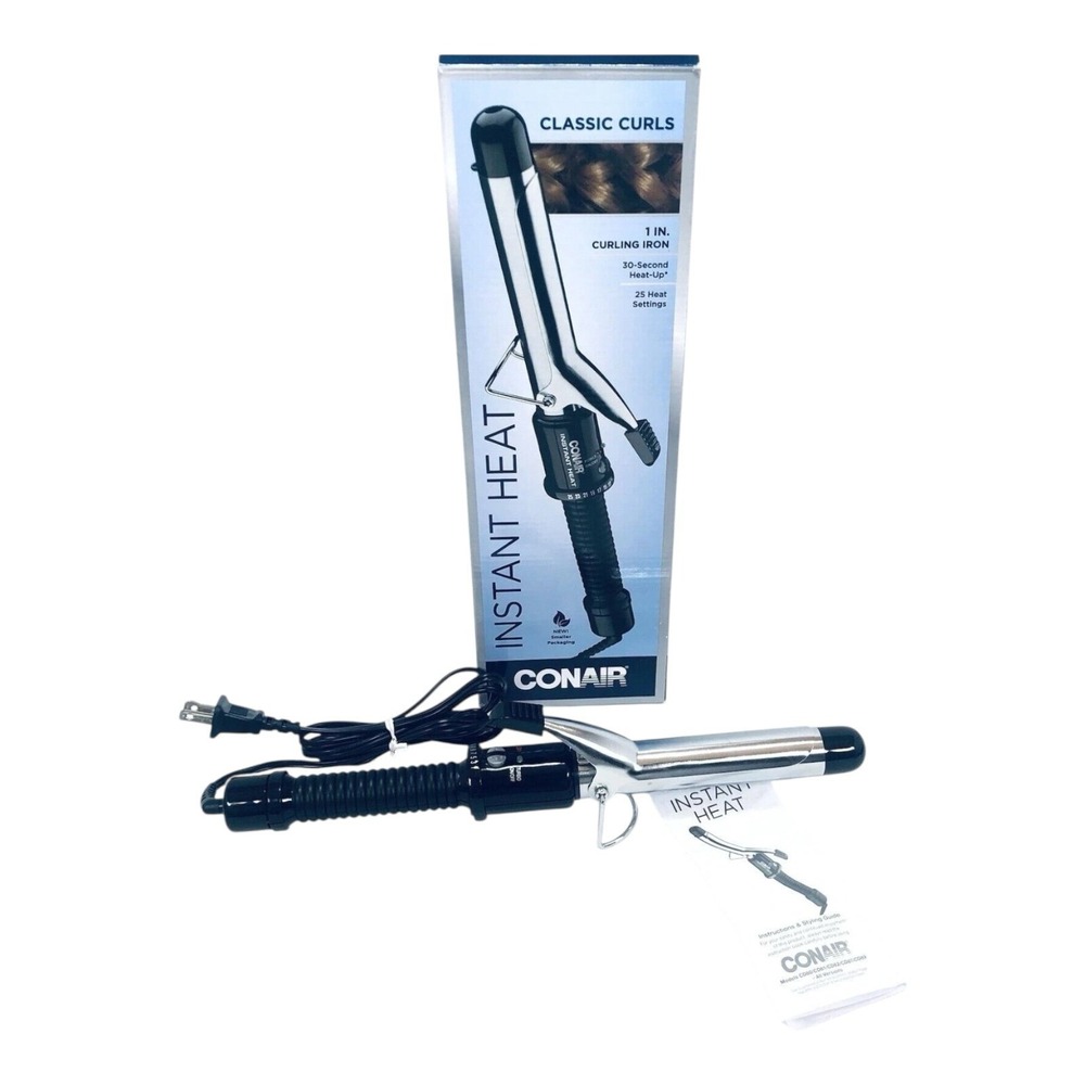 Conair Instant Heat 1‎ Inch Curling Iron - 25 Het Settings - 30 Sec Heat Up